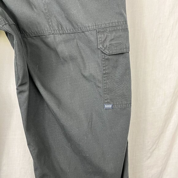 511 Tactical Cargo Pants 44x31 Black Stryke Ripstop Double Knee Hunting Workwear - Picture 10 of 16